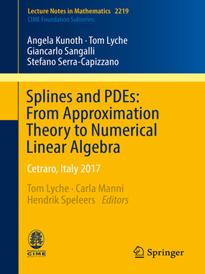 cover image of Splines and PDEs